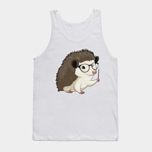 Hedgehog Teacher Pointer Tank Top